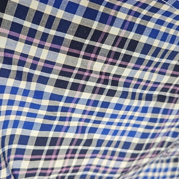 Nordstrom Men's Shop Plaid Short Sleeve Button Down Shirt Size Large regular fit - Picture 2 of 7